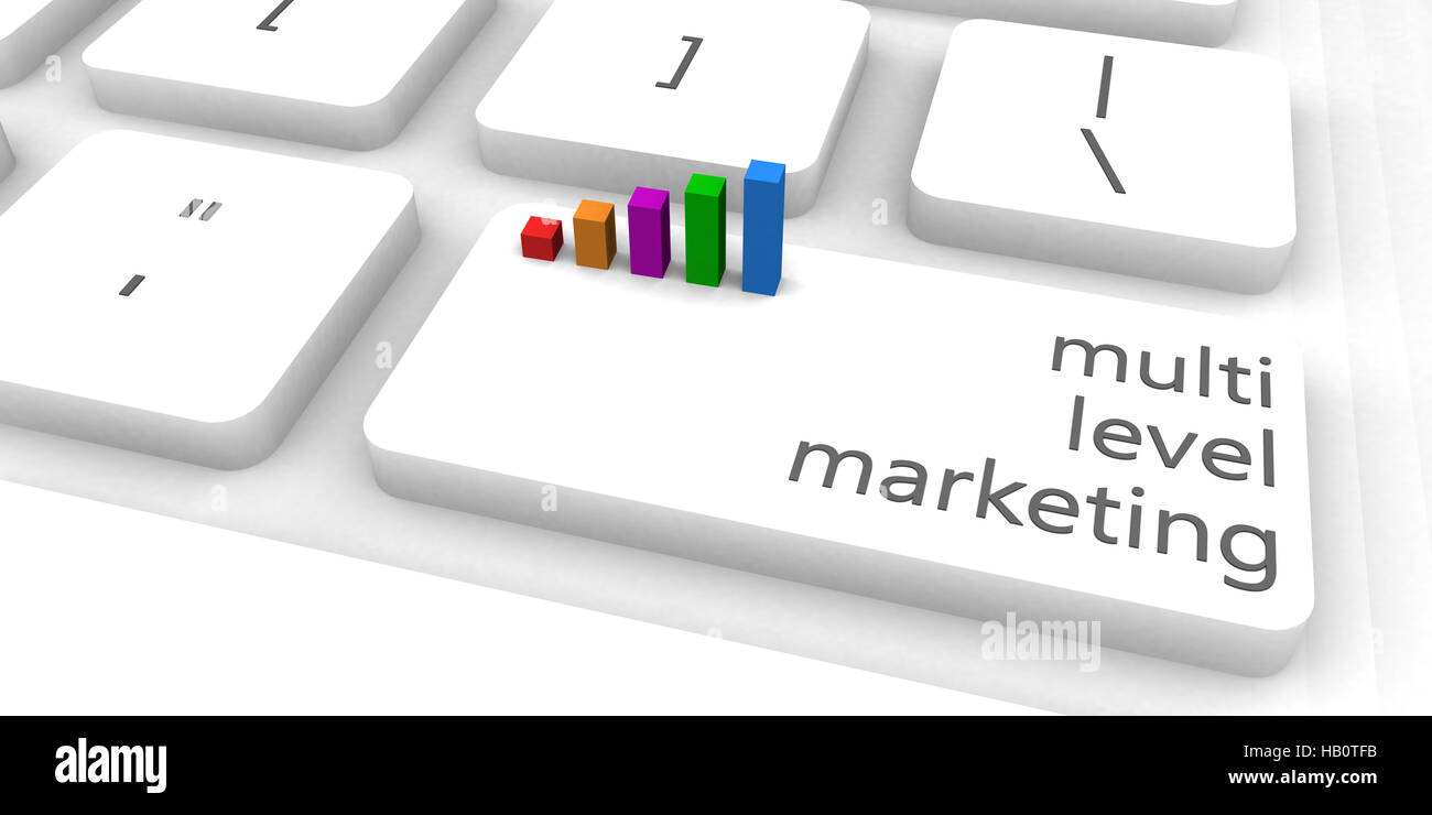 Multi Level Marketing ou MLM comme concept Banque D'Images