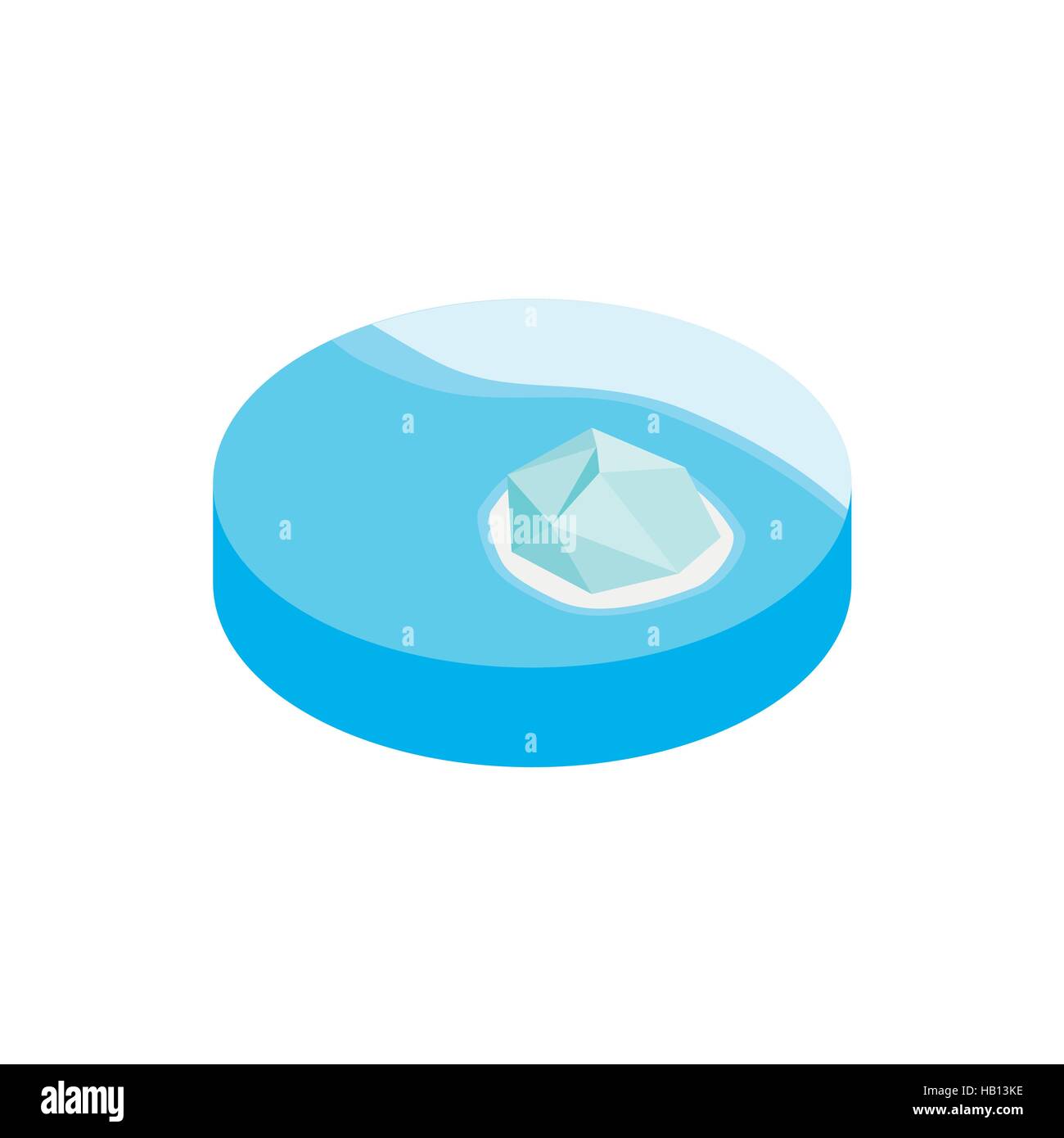 Iceberg dans l'antarctique l'icône 3D isométrique Illustration de Vecteur