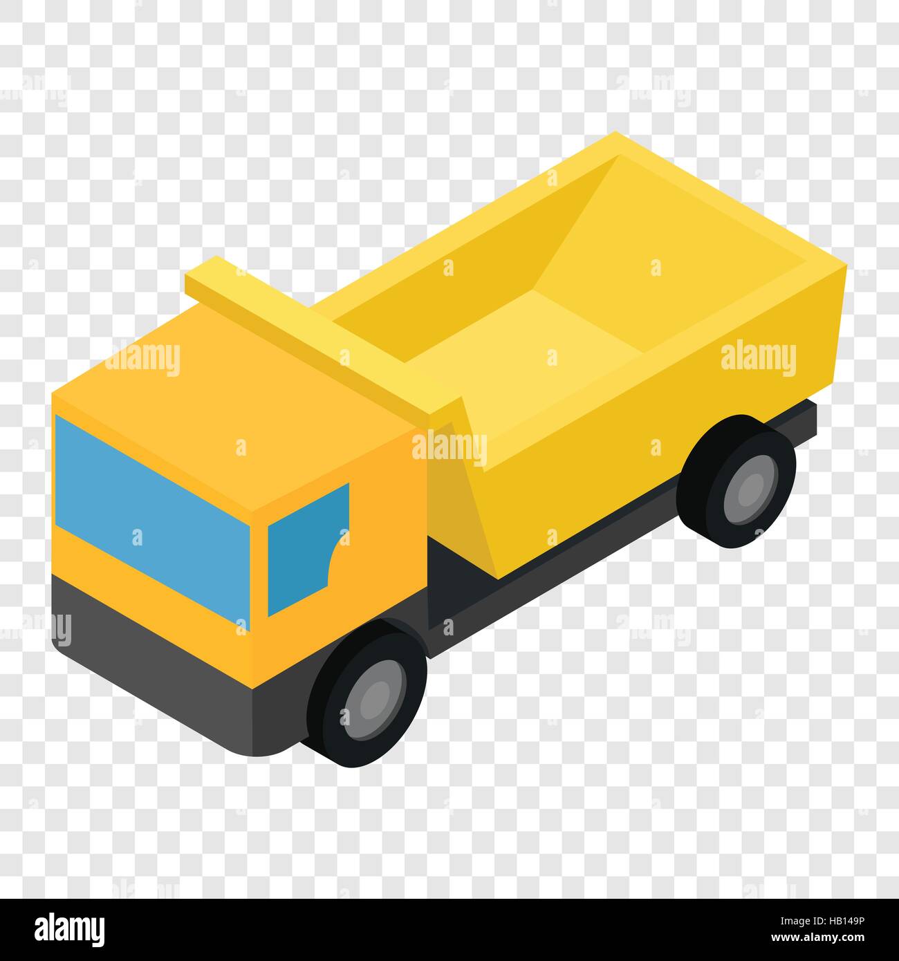 L'icône 3D isométrique de camion Illustration de Vecteur