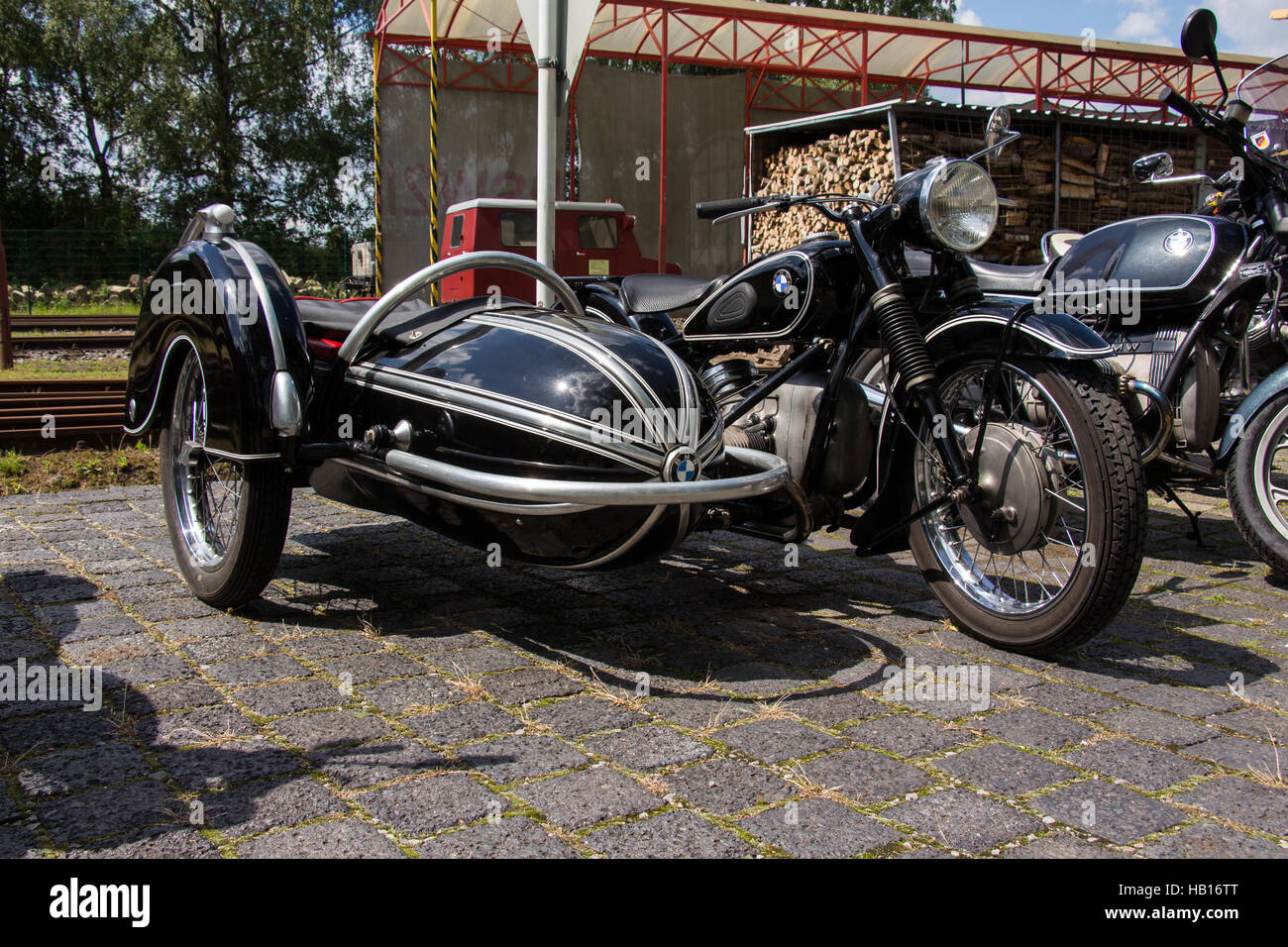 Oldtimer BMW Moto Banque D'Images