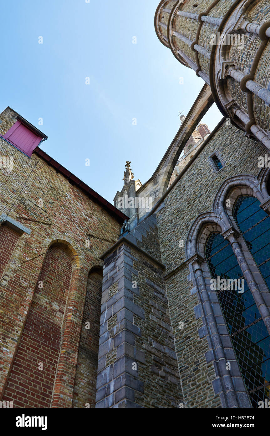Onze-Lieve-Vrouwekerk, Bruges, Belgique Banque D'Images