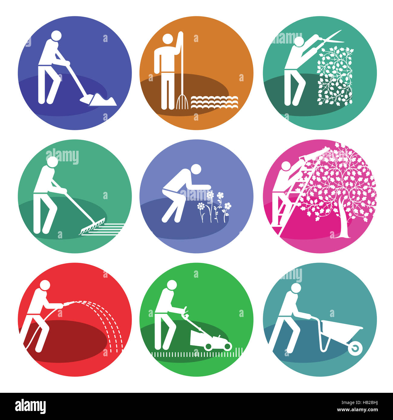 Entretien de jardin Banque D'Images