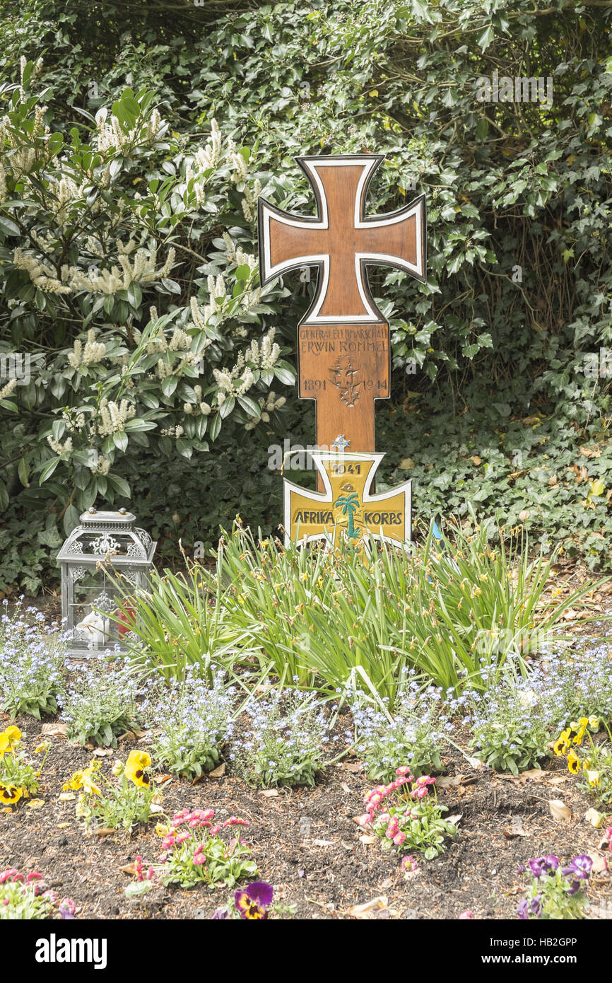 Erwin Rommel au cimetière Banque D'Images