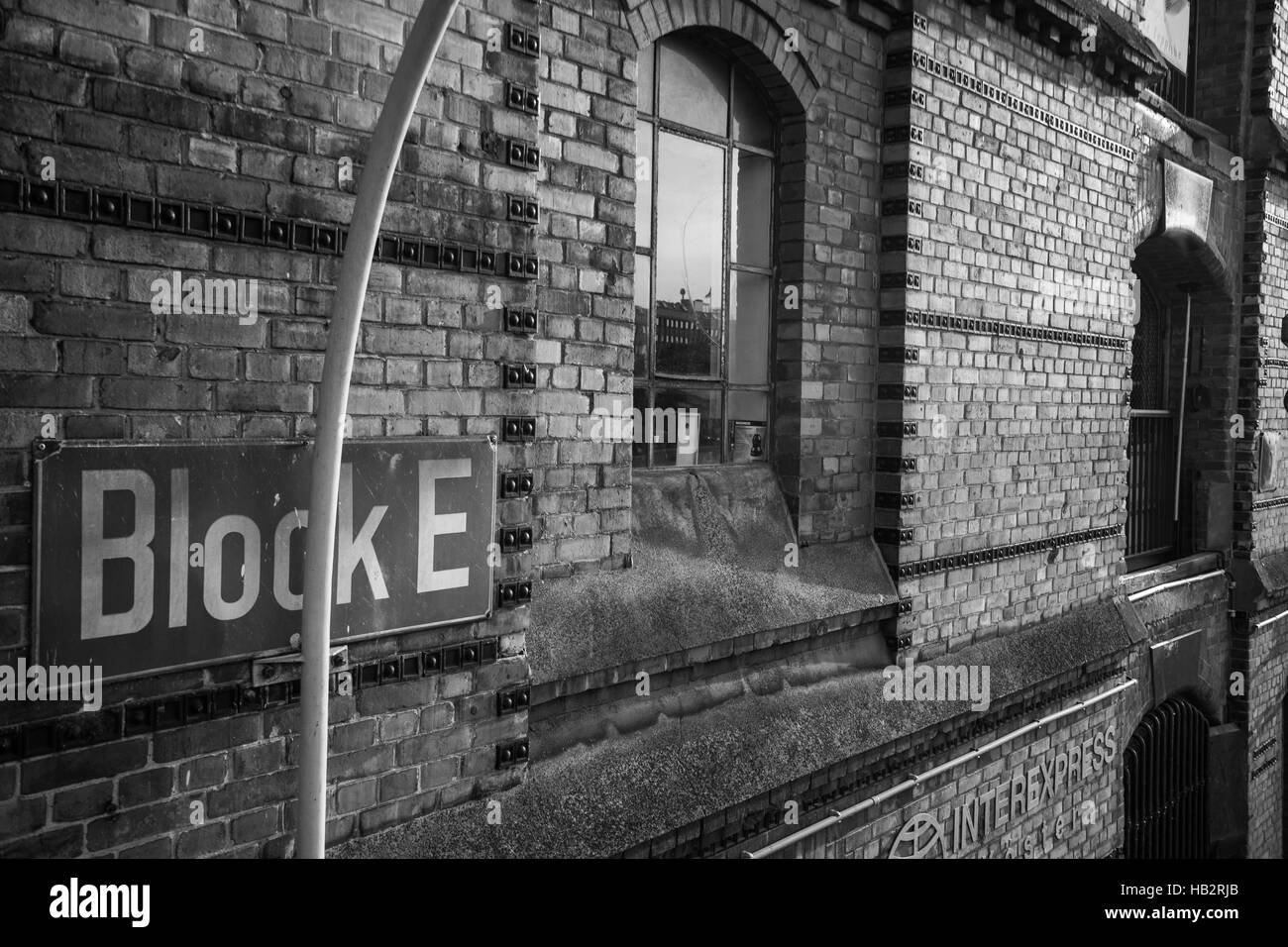 Dans les entrepôts Speicherstadt, Hambourg Banque D'Images