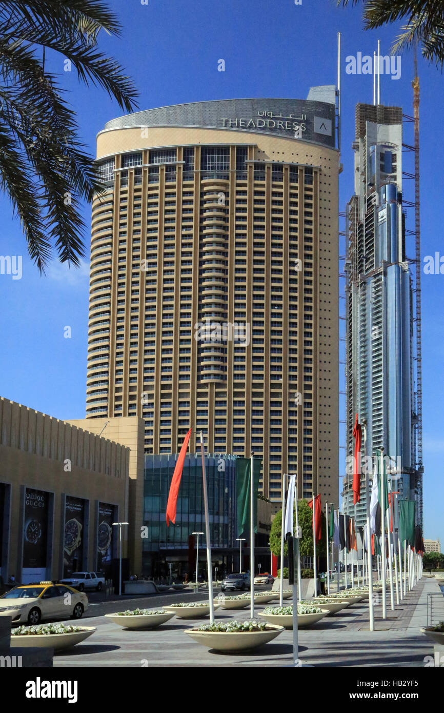 Le centre-ville de Dubaï, l'adresse centre commercial de Dubaï Banque D'Images