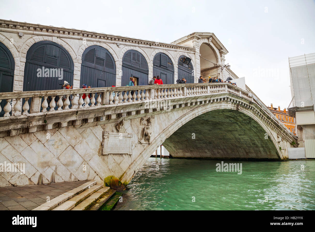 Pont du Rialto (Ponte di Rialto) à Venise Banque D'Images