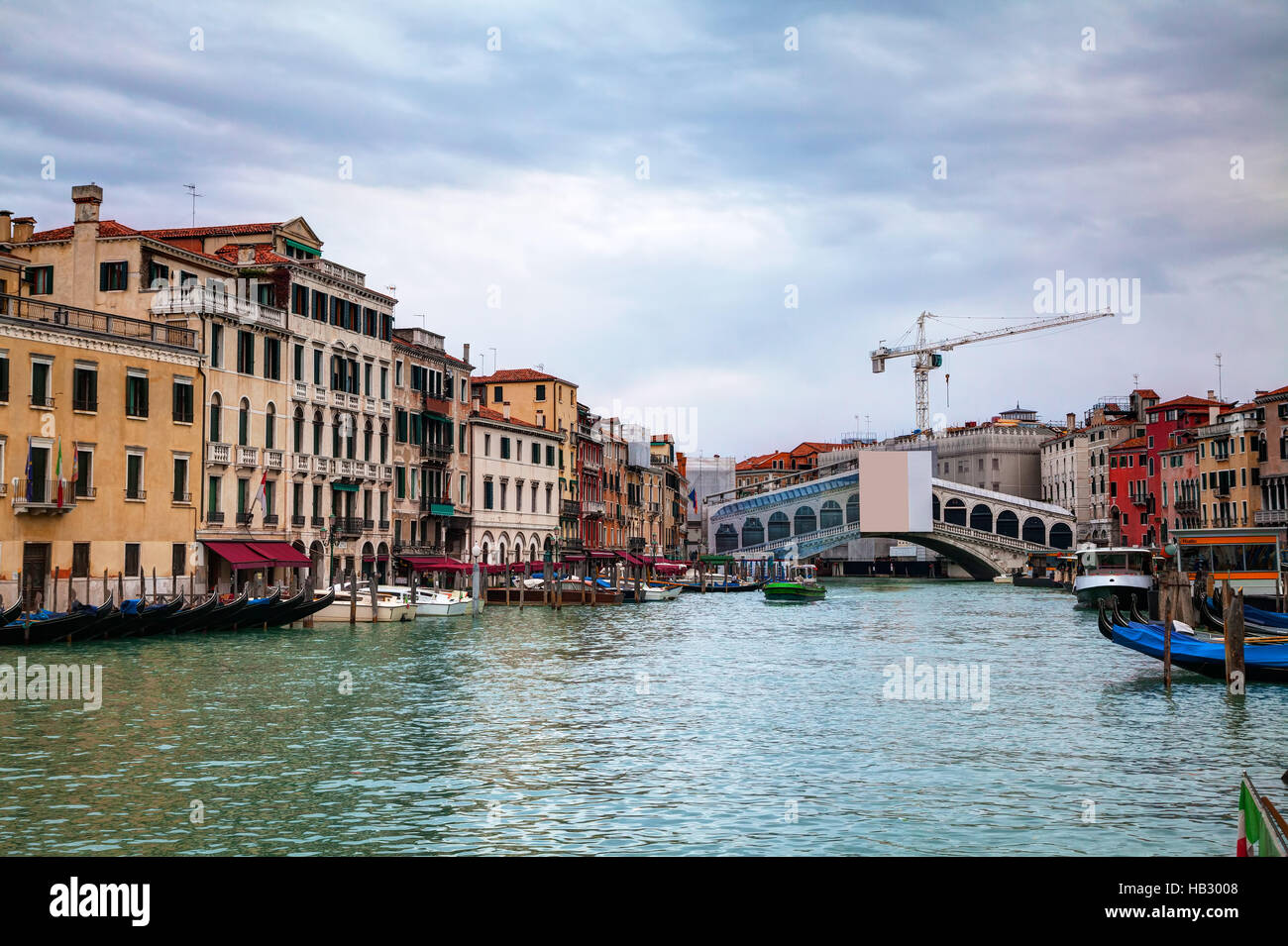Pont du Rialto (Ponte di Rialto) à Venise Banque D'Images