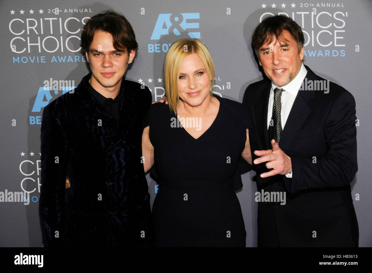 Patricia Arquette (c) assiste à la 20e Critics' Choice Movie Awards au Hollywood Palladium le 15 janvier 2015 à Hollywood, Californie. Banque D'Images