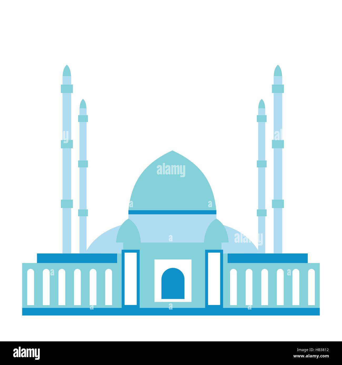 L'icône de la mosquée de télévision Illustration de Vecteur