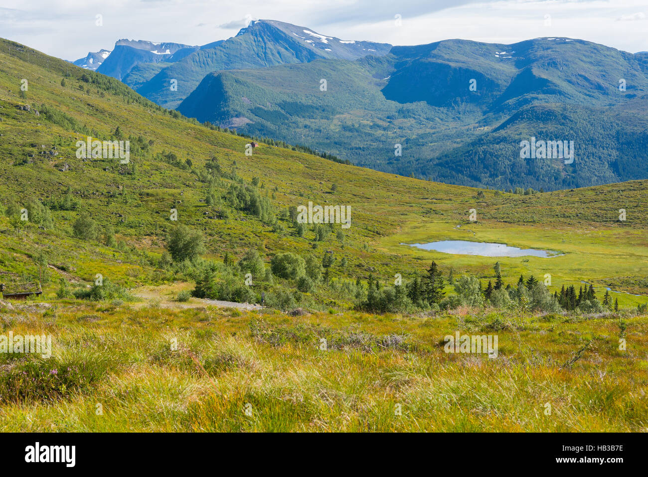 Paysage de montagne, Volda (Norvège) Banque D'Images