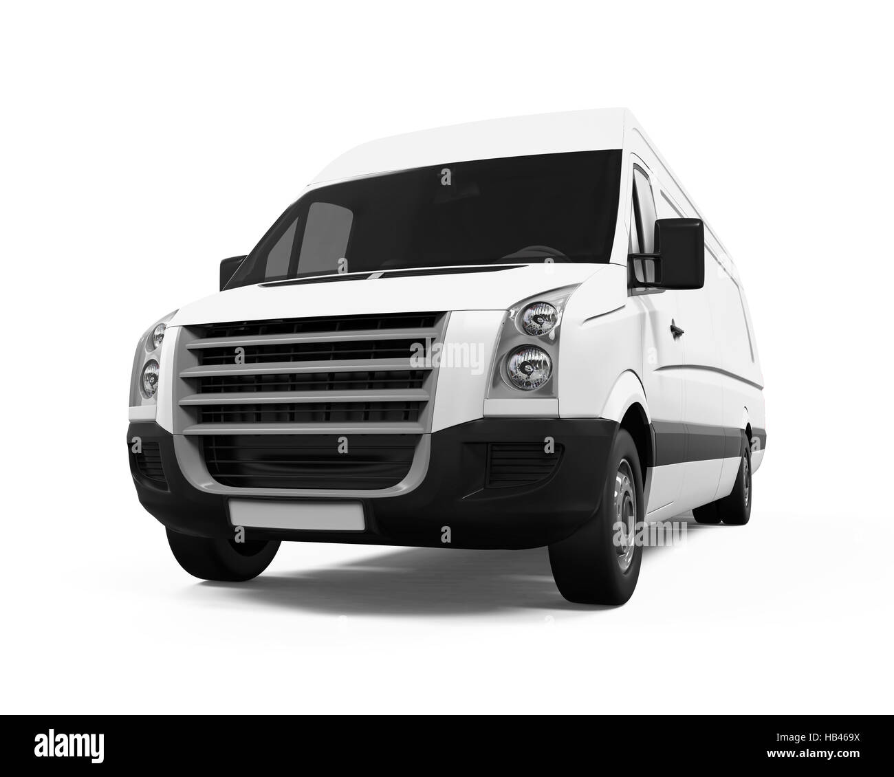 Camion de livraison Isolated Banque D'Images