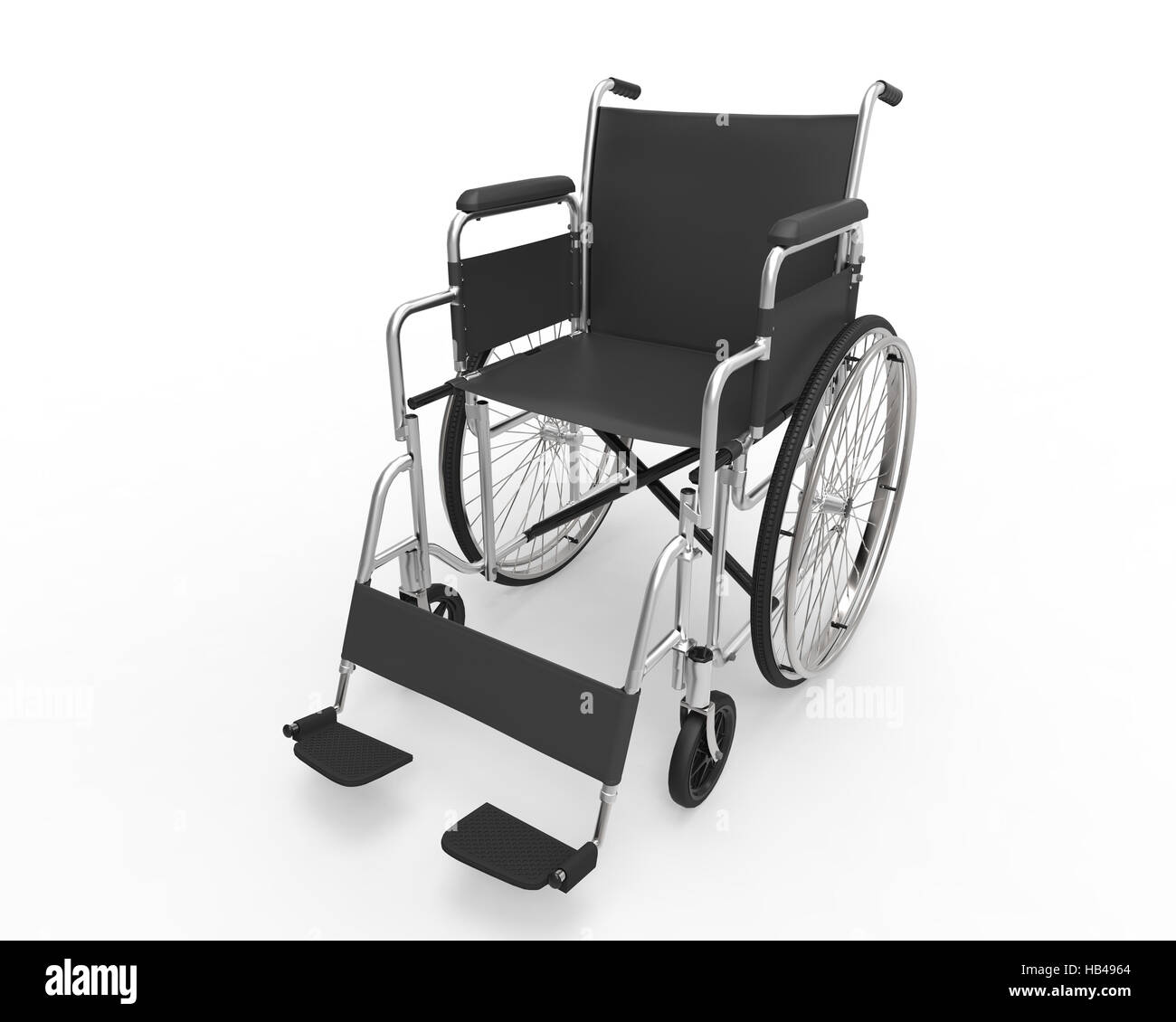 Isolé en fauteuil roulant Banque D'Images