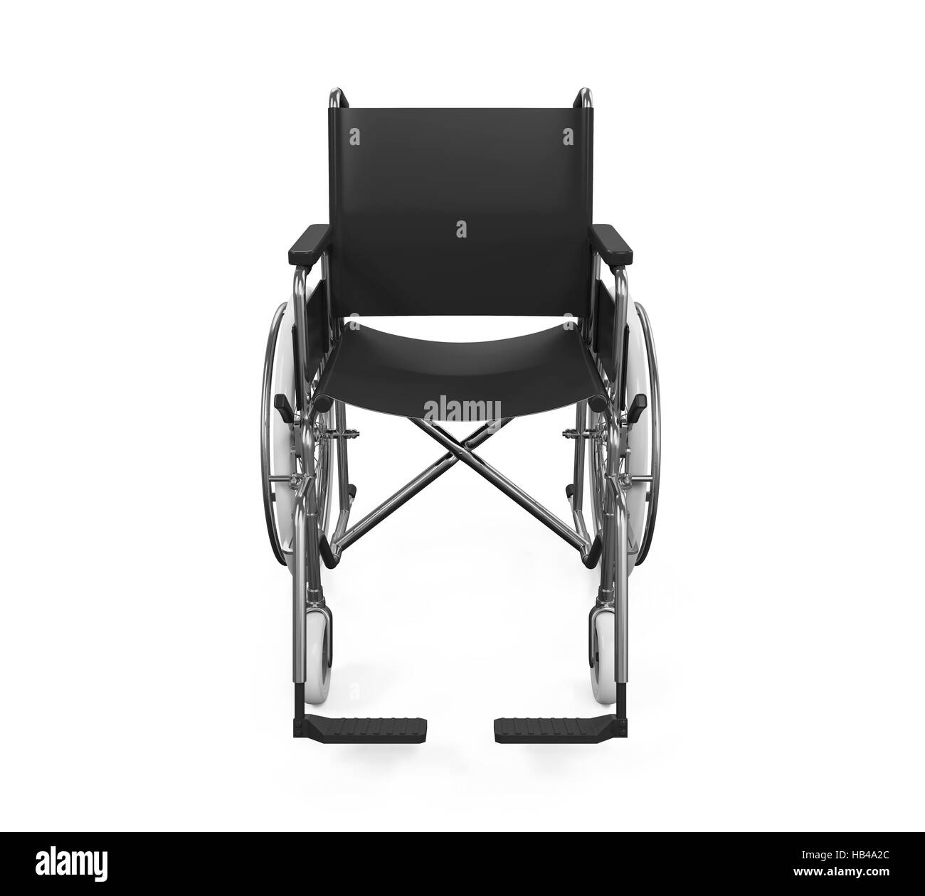 Isolé en fauteuil roulant Banque D'Images