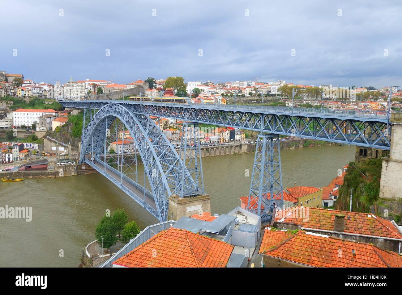 Pont de Don Luis Je à Porto Banque D'Images Pont de Don Luis Je à Porto Banque D'Images