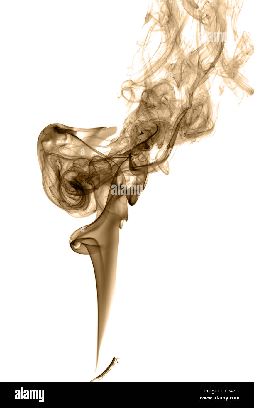 Résumé La fumée de couleur sur un fond clair Banque D'Images