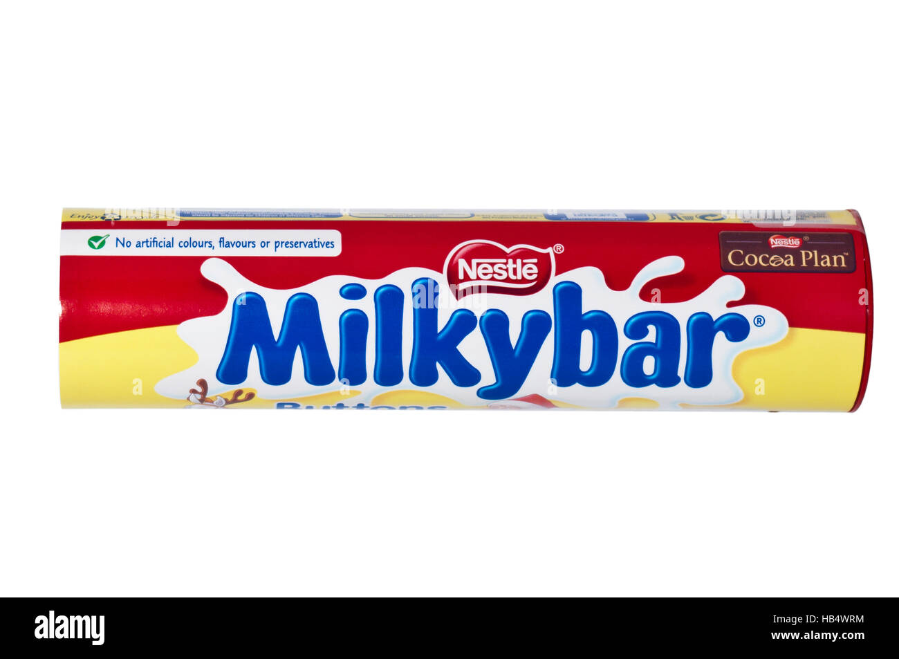 Tube de boutons de la barre de la Voie lactée Nestlé Banque D'Images