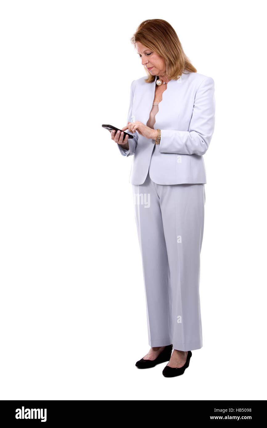 Business woman on the phone Banque D'Images