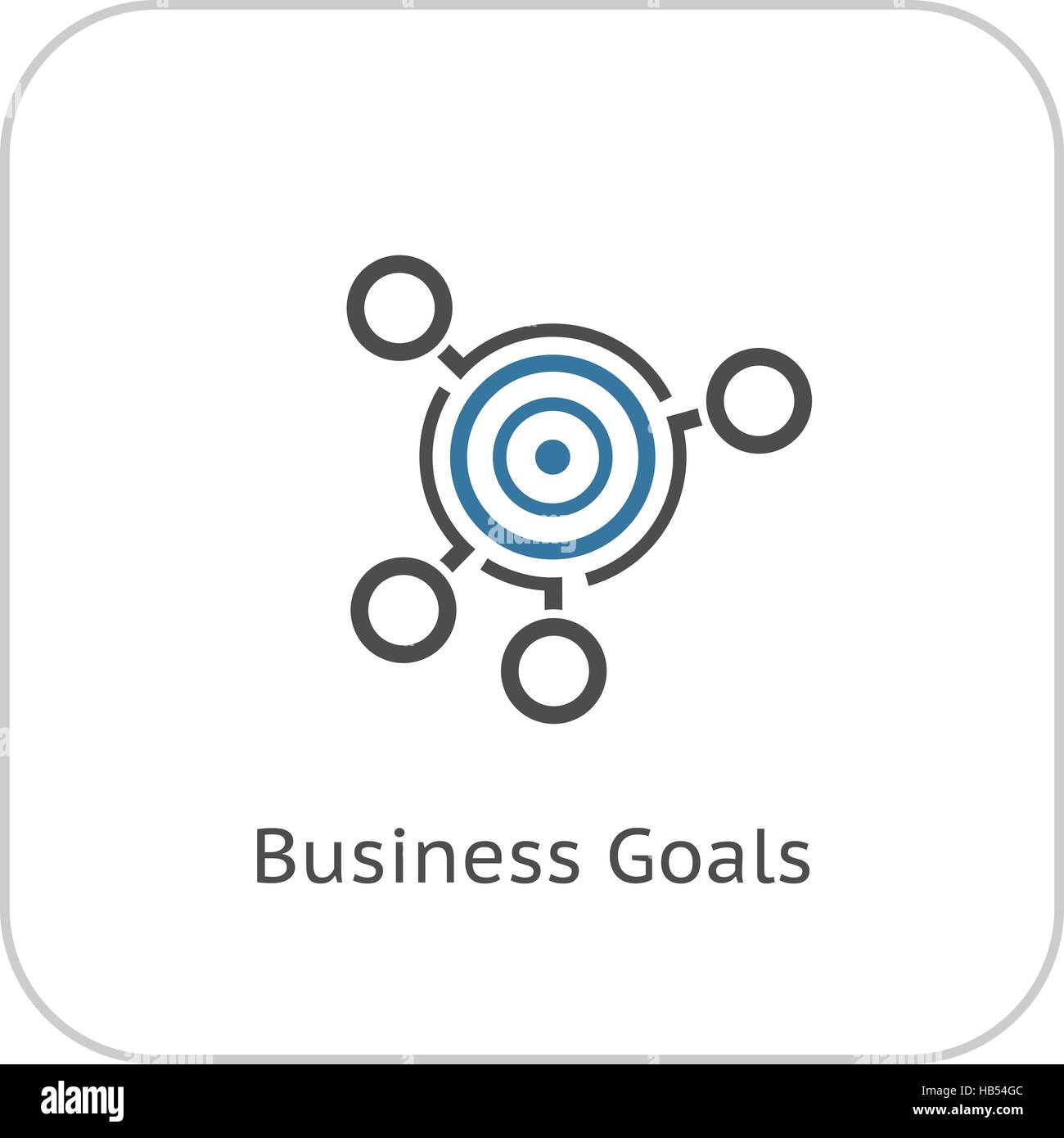 Les objectifs de l'icône. Modèle plat. Illustration de Vecteur