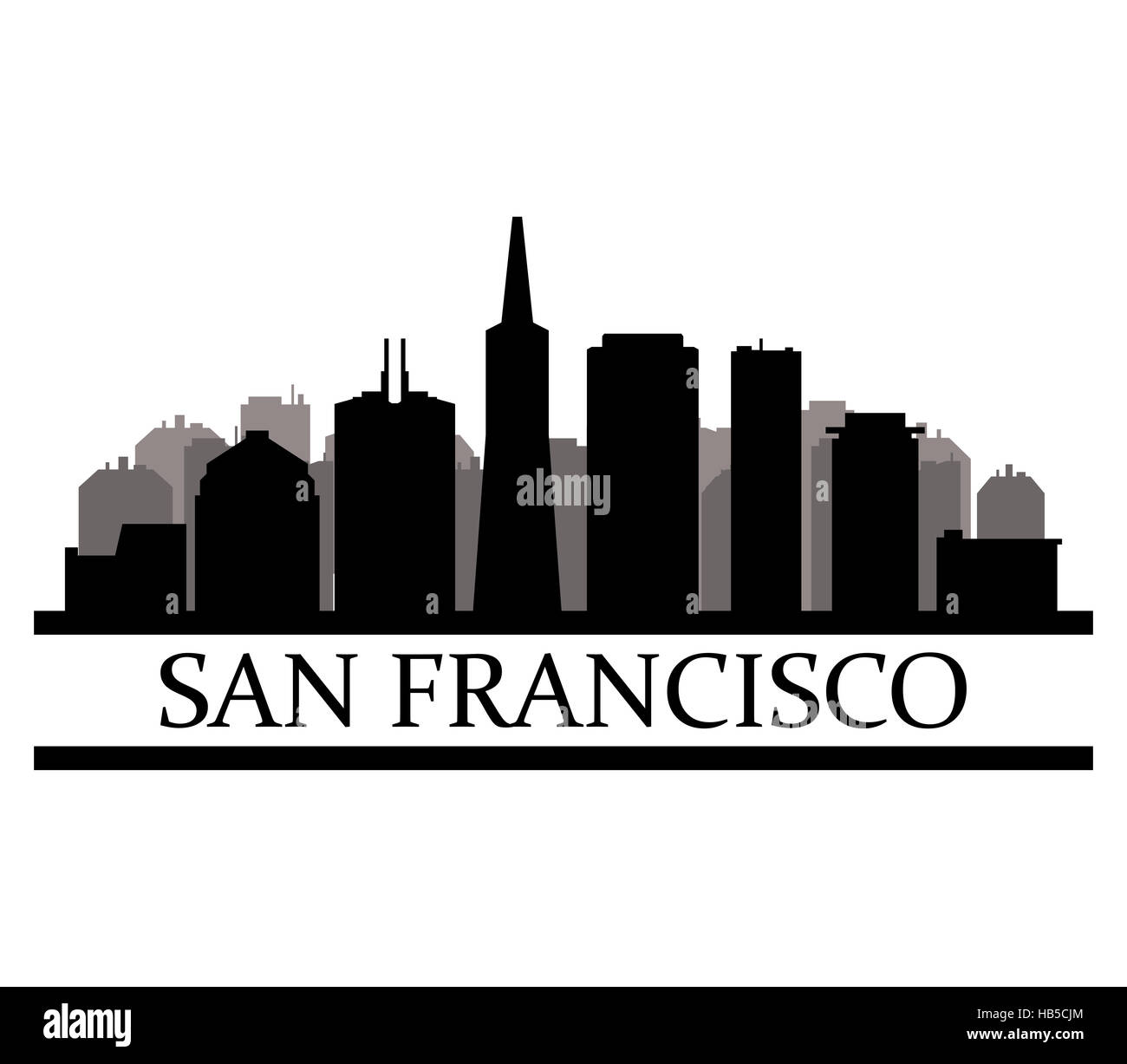 Horizon de san francisco Banque D'Images