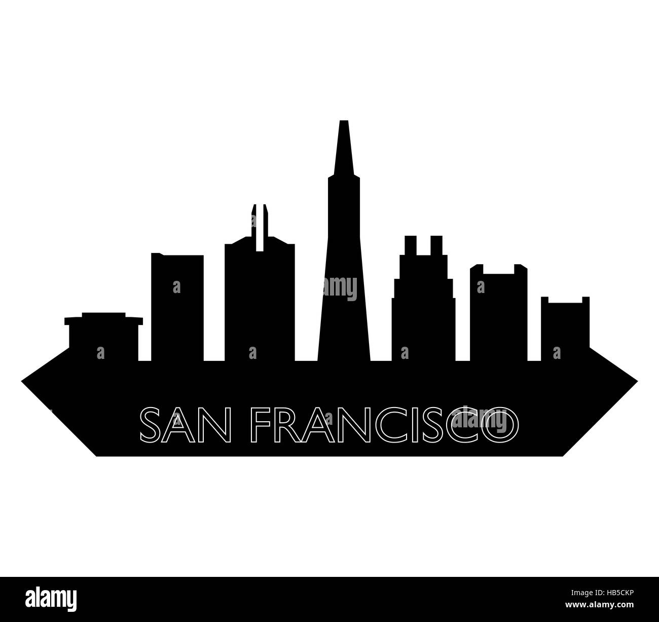 Horizon de san francisco Banque D'Images