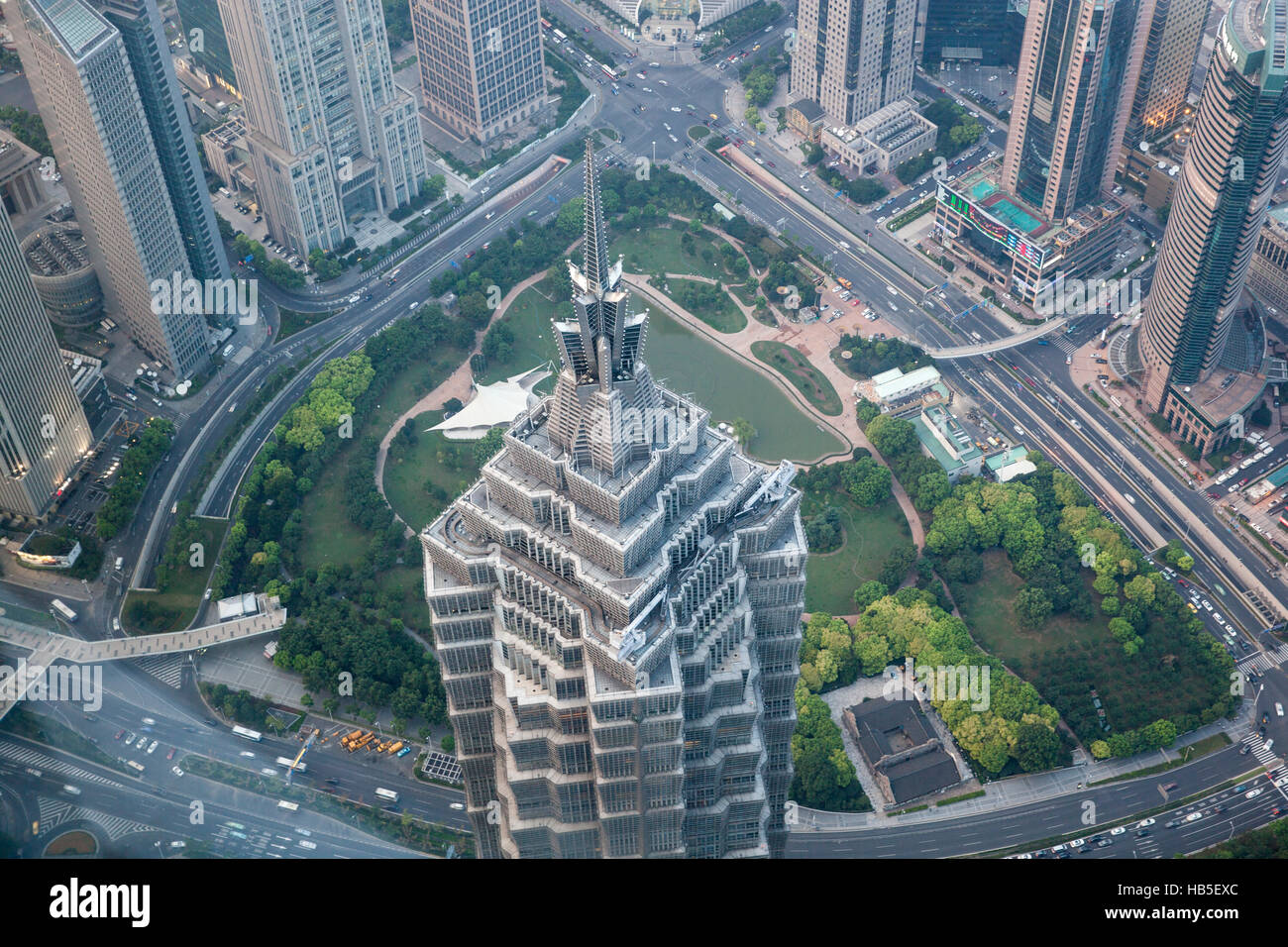 Shanghai Jin Mao Tower, Shanghai, Chine Banque D'Images