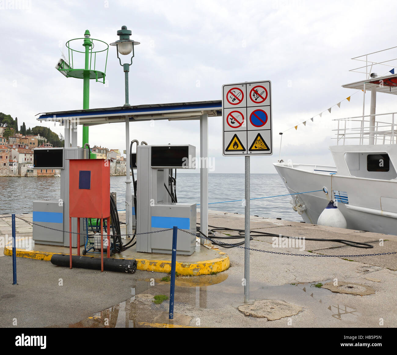 Poste de ravitaillement maritime Banque D'Images