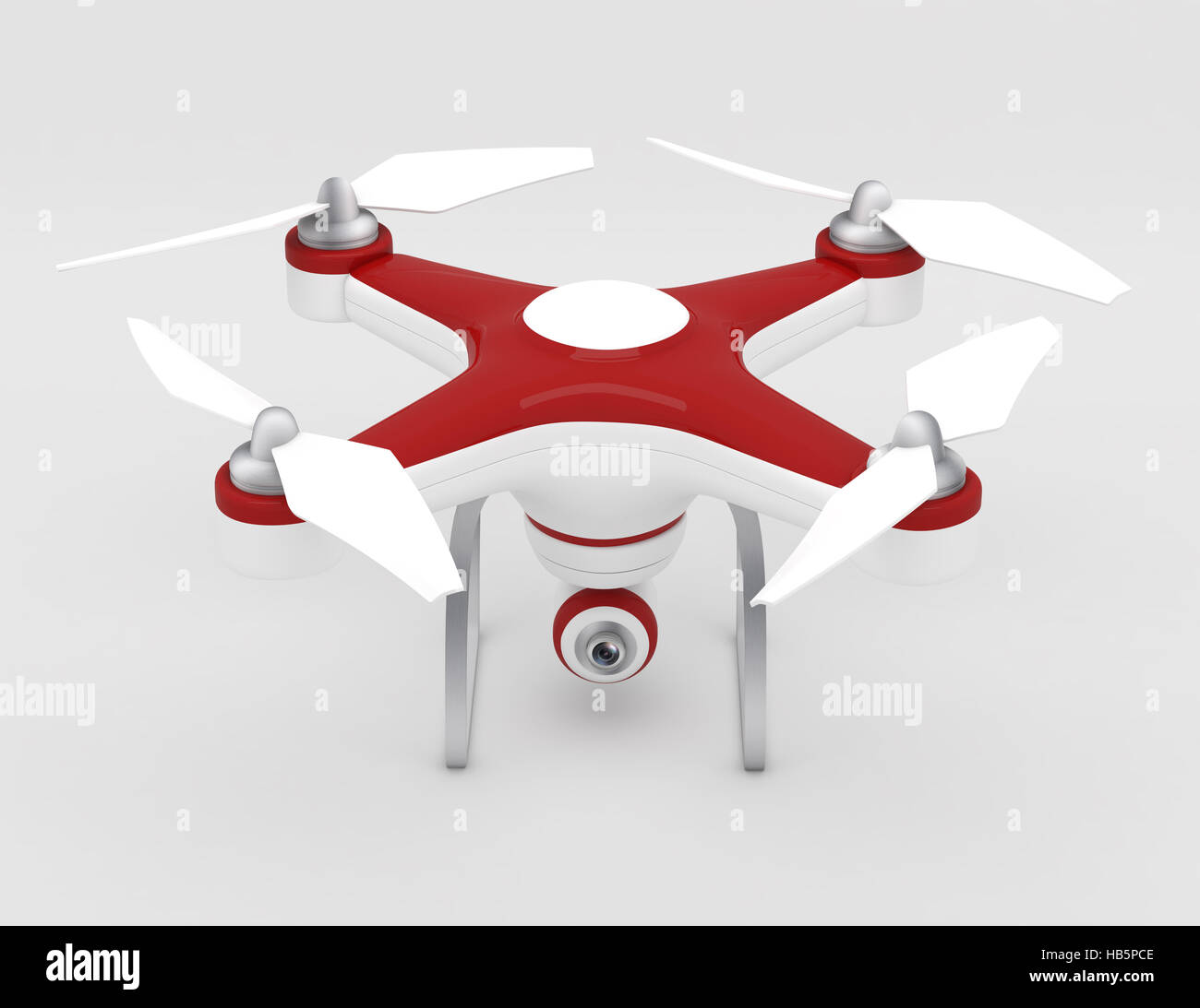 Quadrocopter drone avec l'appareil photo Banque D'Images