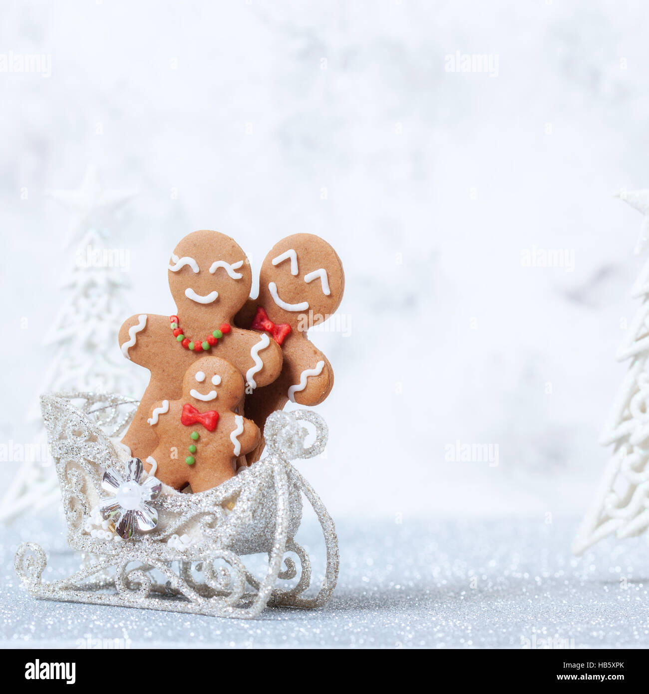 Gingerbread Man family Banque D'Images