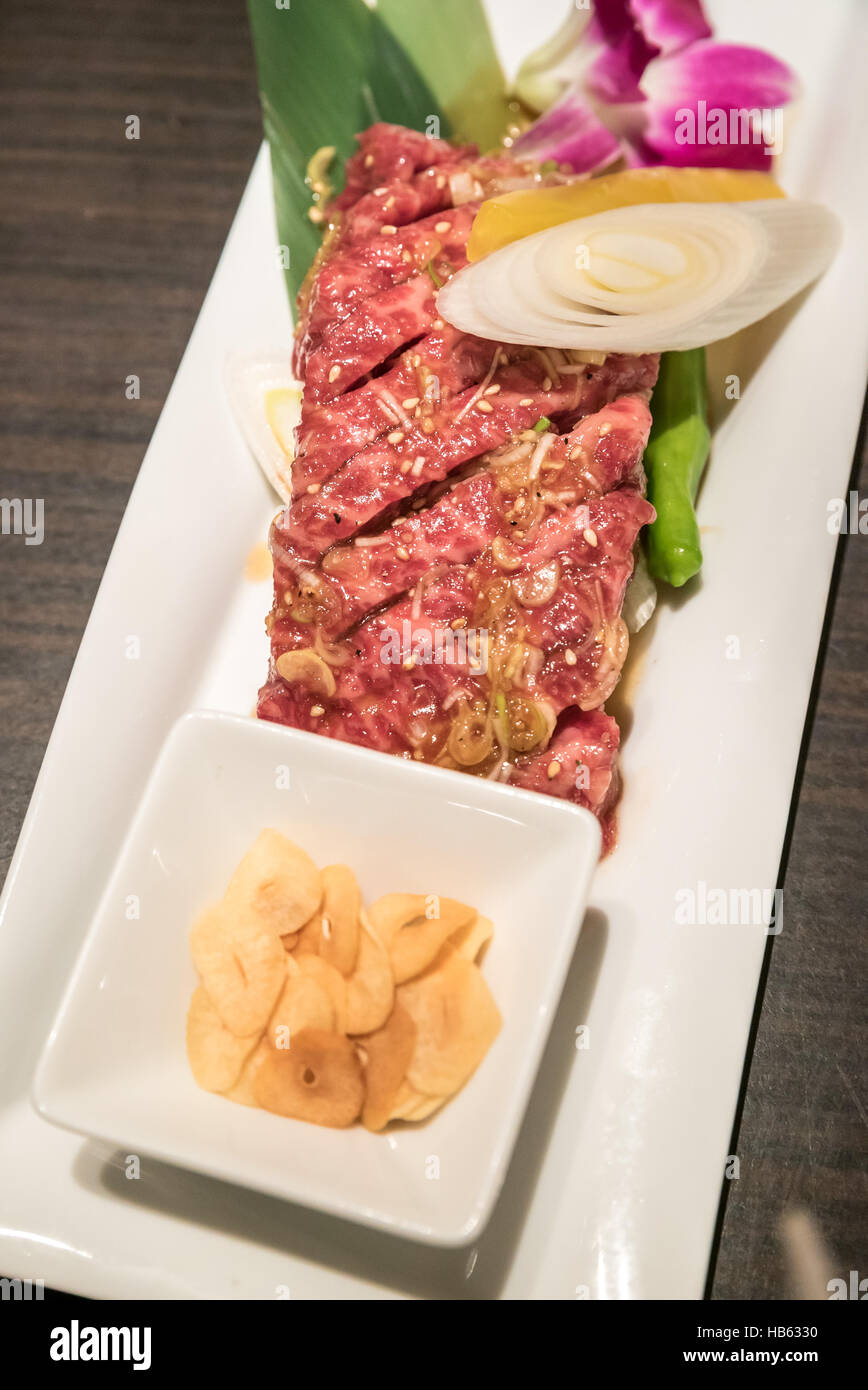 Boeuf wagyu steak Banque D'Images