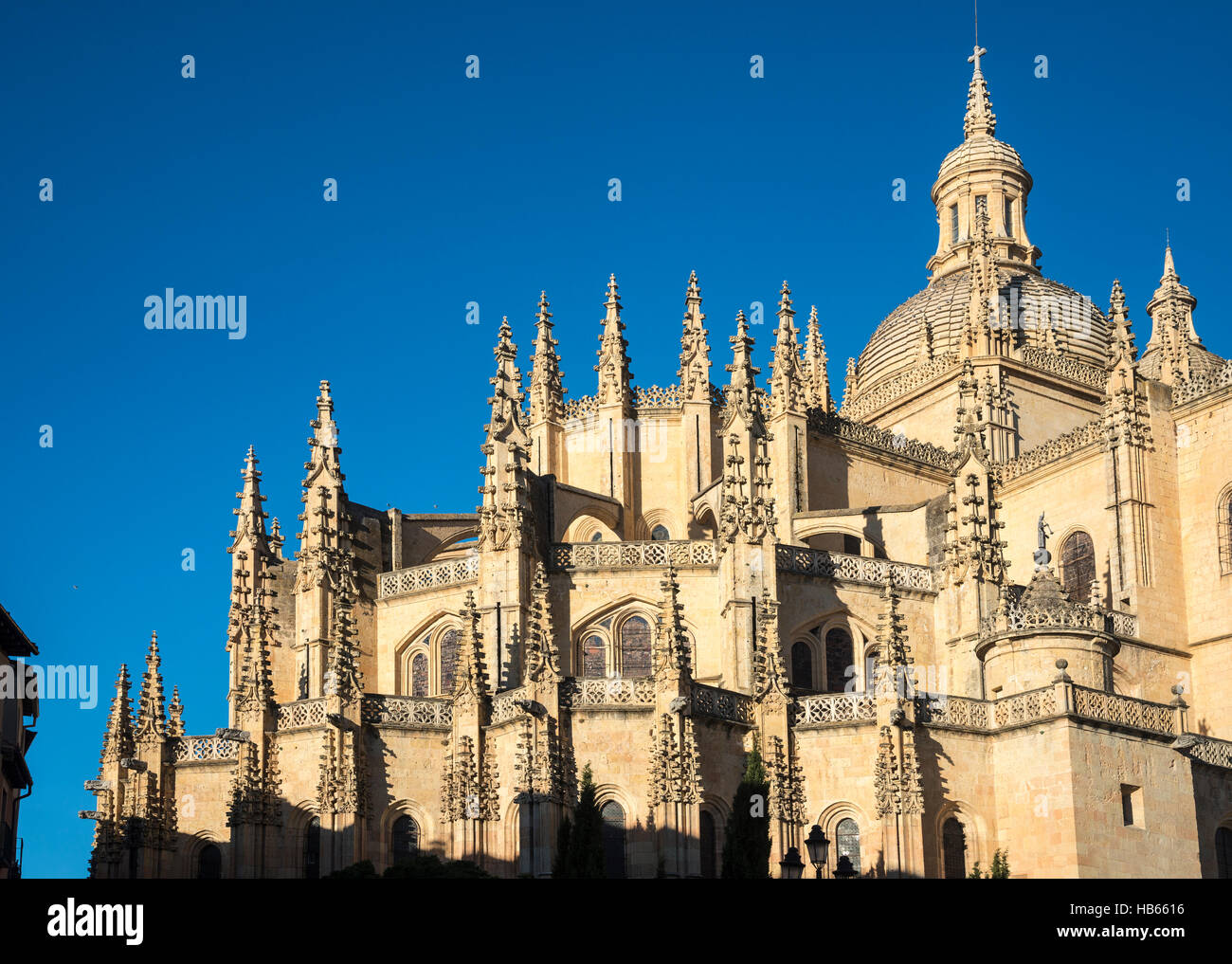 La fin gothique, 16e cen. Cathédrale de Ségovie, Espagne Banque D'Images