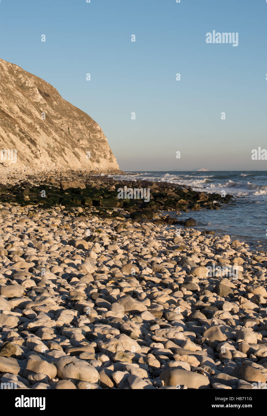 Falaise Ballard, Swanage, Dorset Banque D'Images