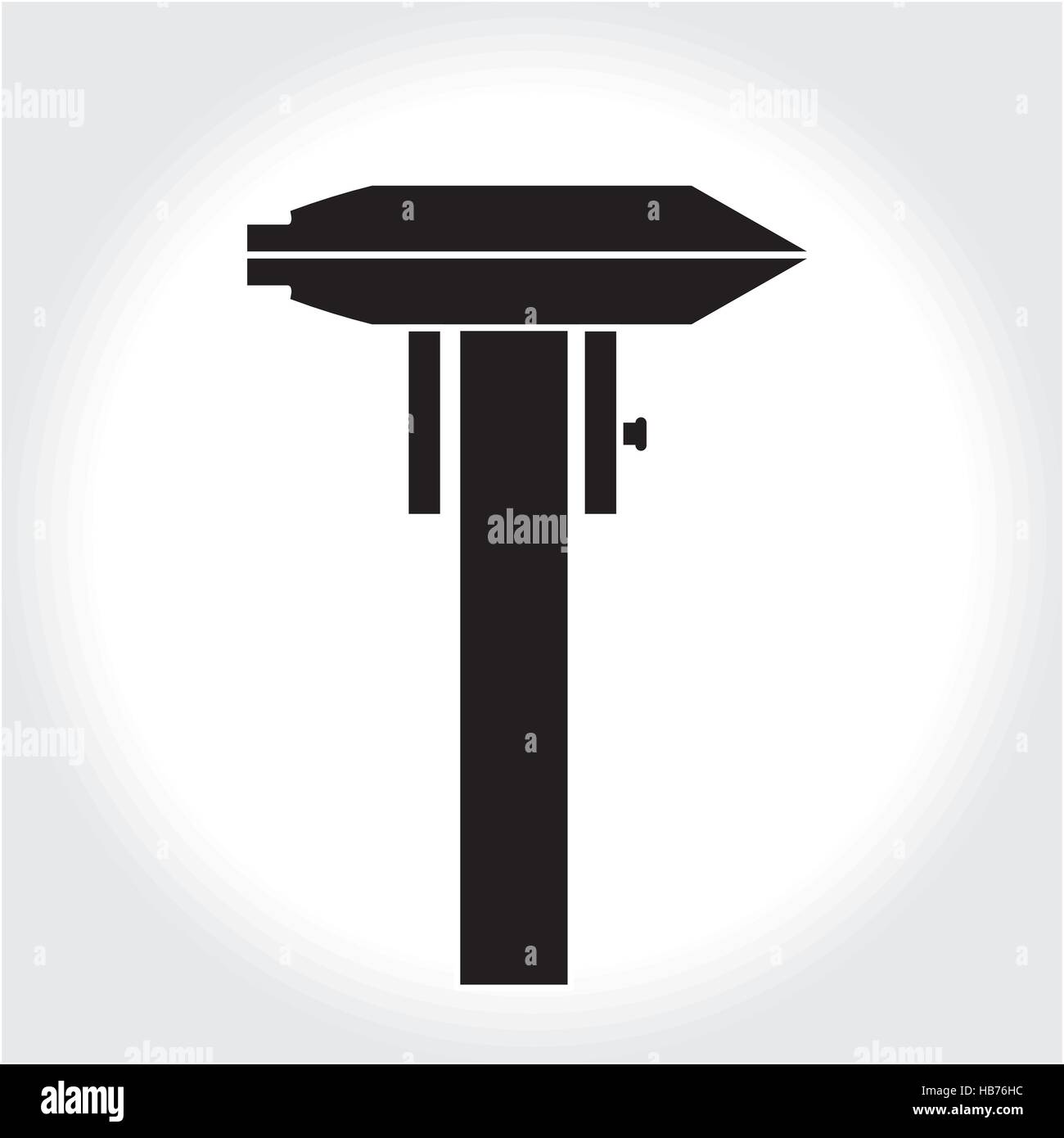 Icône de l'outil de l'étrier, silhouette noire. Logo de l'élément isolé sur fond blanc. Vector illustration Illustration de Vecteur