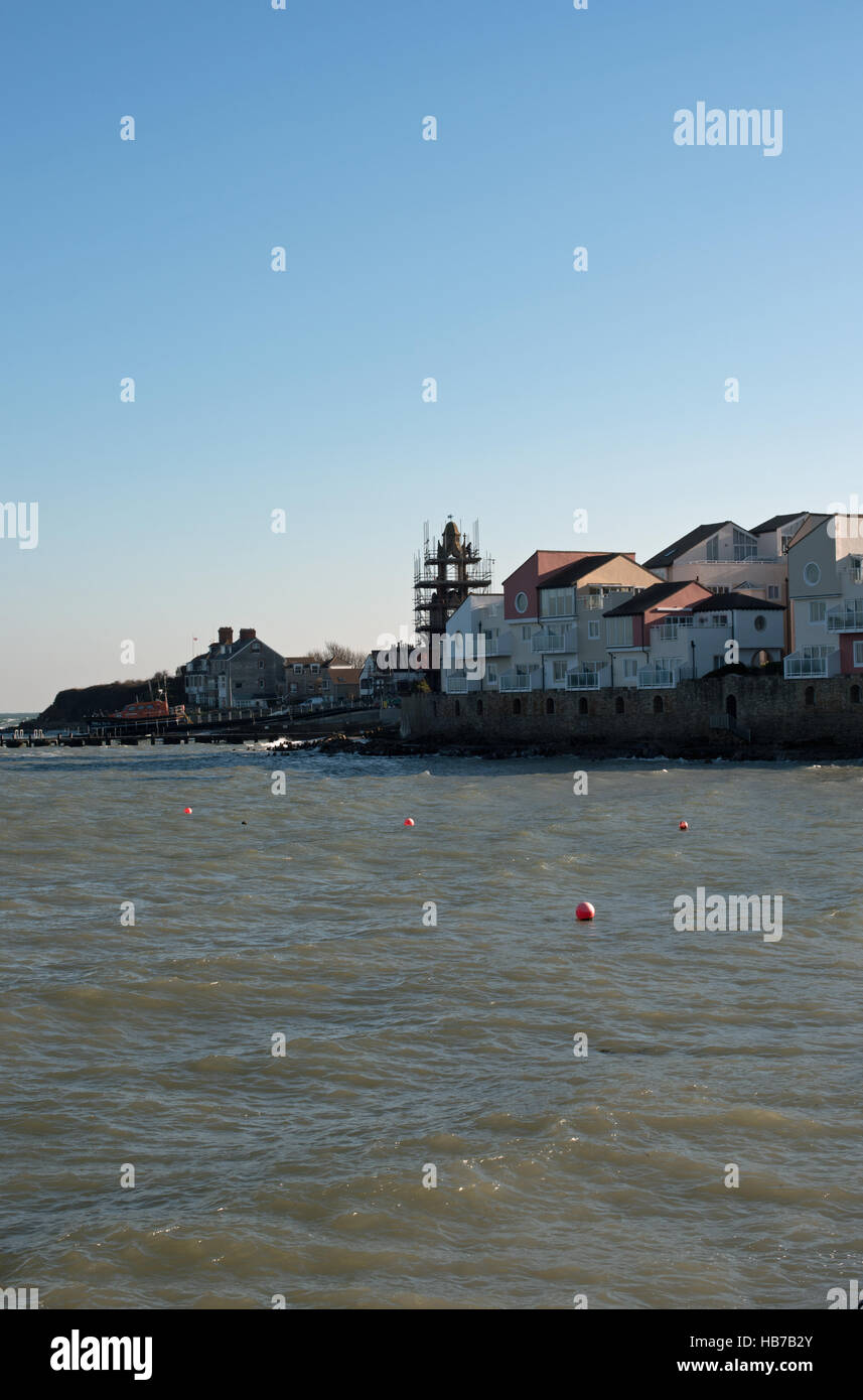 Tour de l'horloge, Wellington Angleterre Swanage. Banque D'Images