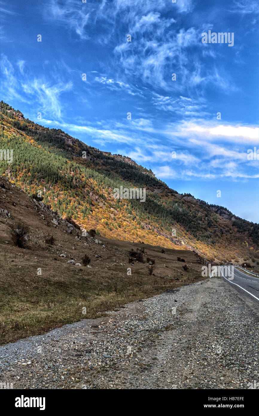 Paysage d'automne dans les montagnes Banque D'Images