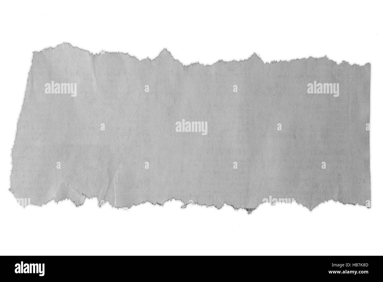 Morceau de papier déchiré sur fond uni Banque D'Images