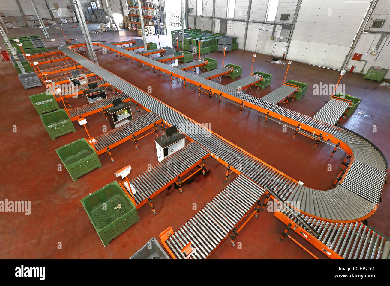 Système de convoyeur à bande Banque D'Images