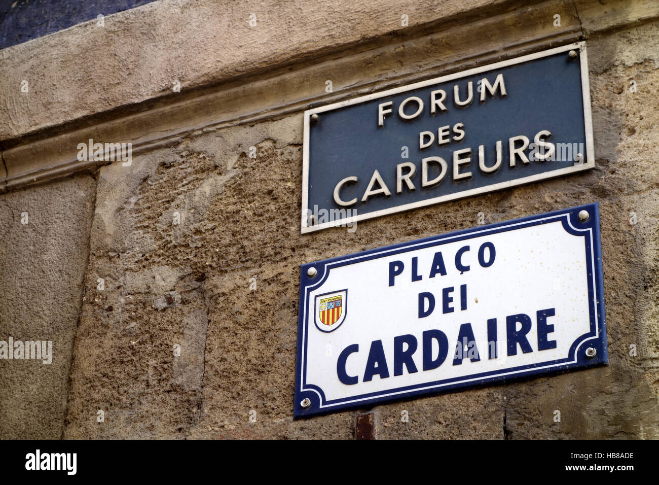 Aix-en-Provence la signalisation routière, france Banque D'Images