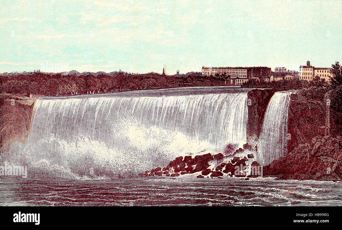 American Falls, Niagara Falls, vers 1860 Banque D'Images