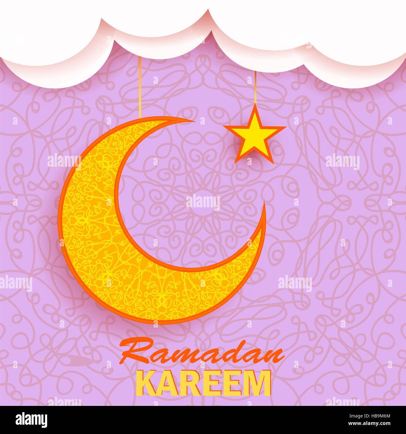 Ramadan Bonjour Arrière-plan. Ramadan Kareem Banque D'Images