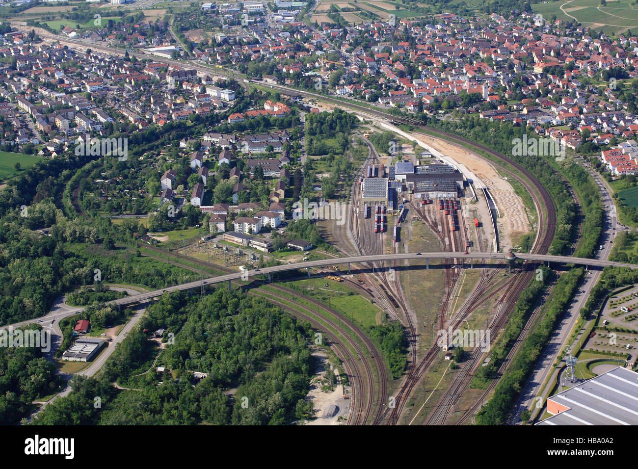 Weil am Rhein, railway station d' entretien Banque D'Images