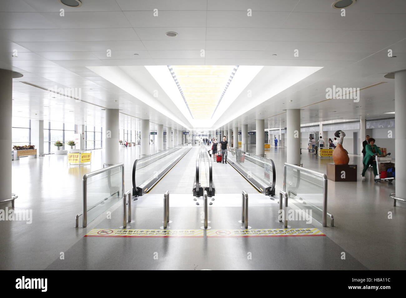 L'aéroport de Pudong Shanghai Chine Banque D'Images