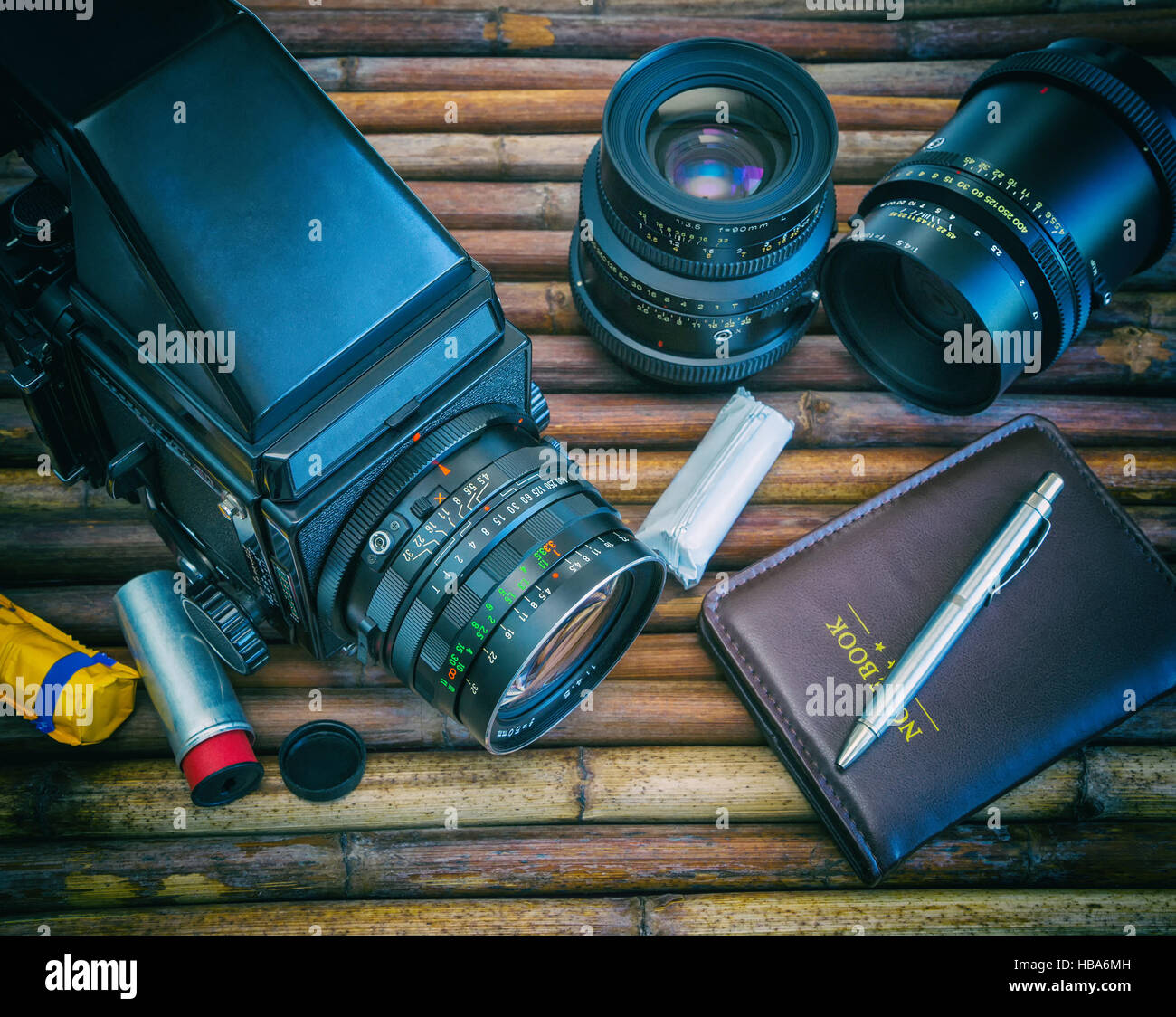 Appareil moyen format analog Banque D'Images