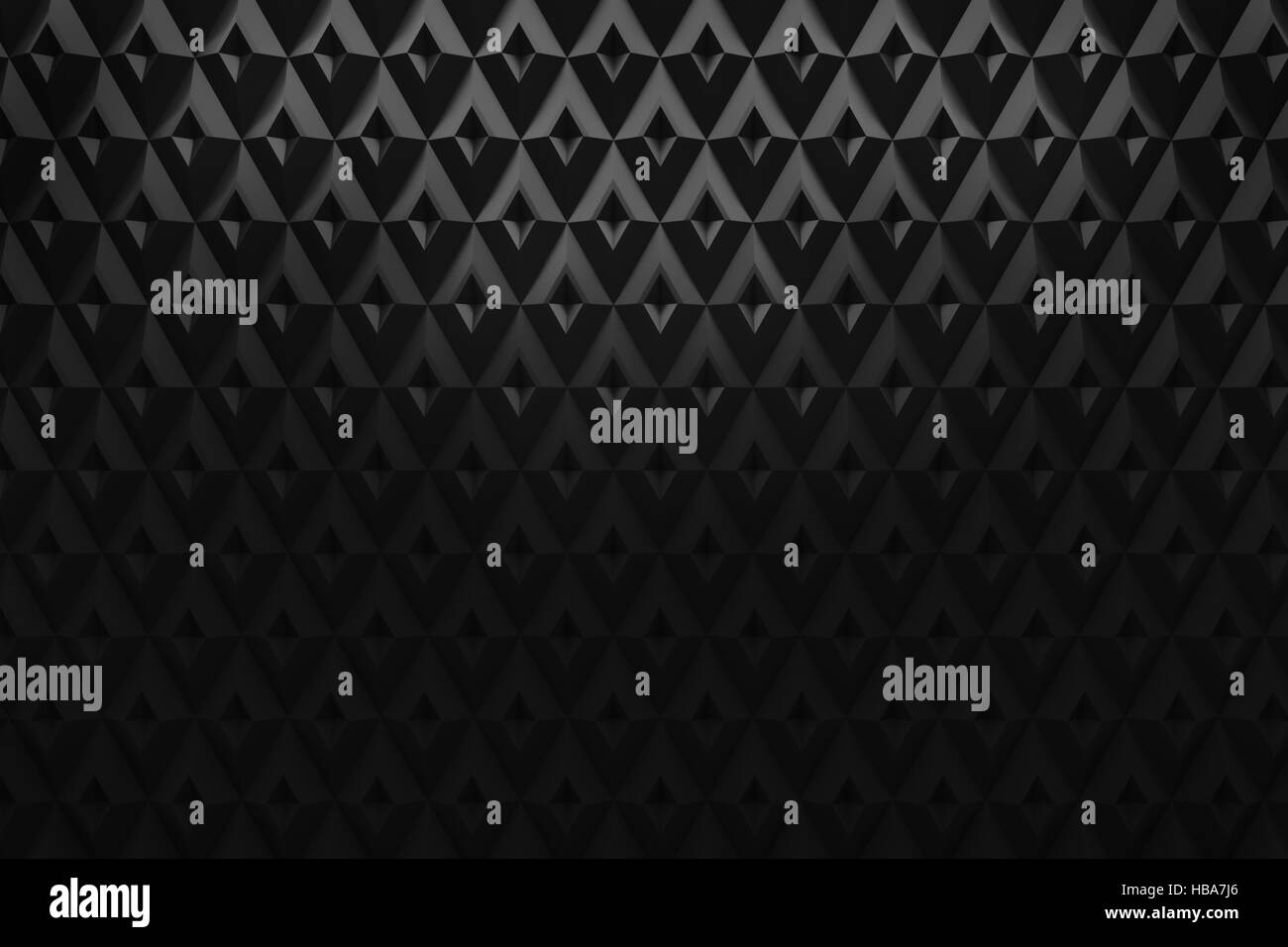 Abstract Black diamond modèle triangle rendu 3d'arrière-plan Banque D'Images