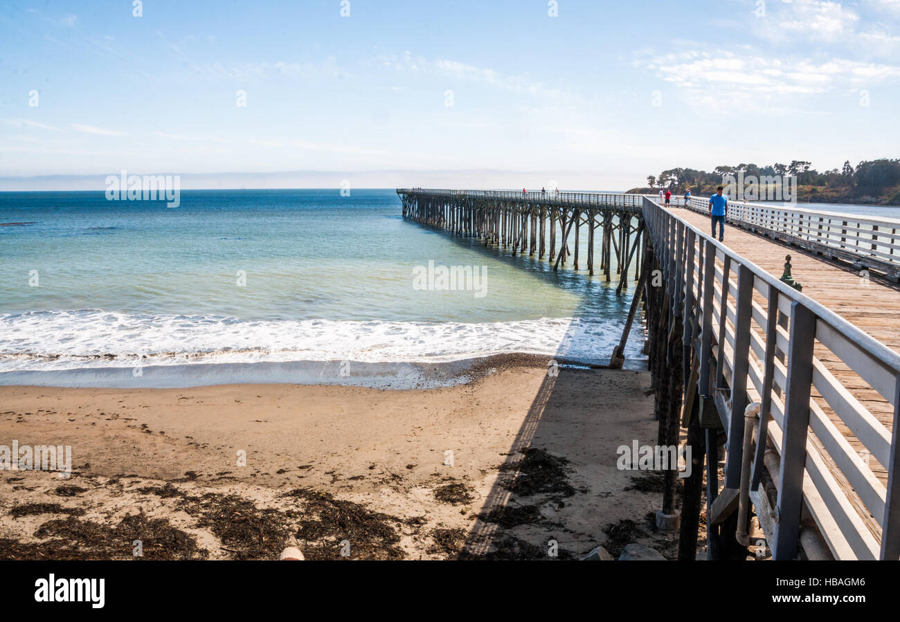 San Simeon Pier en Californie, USA Banque D'Images