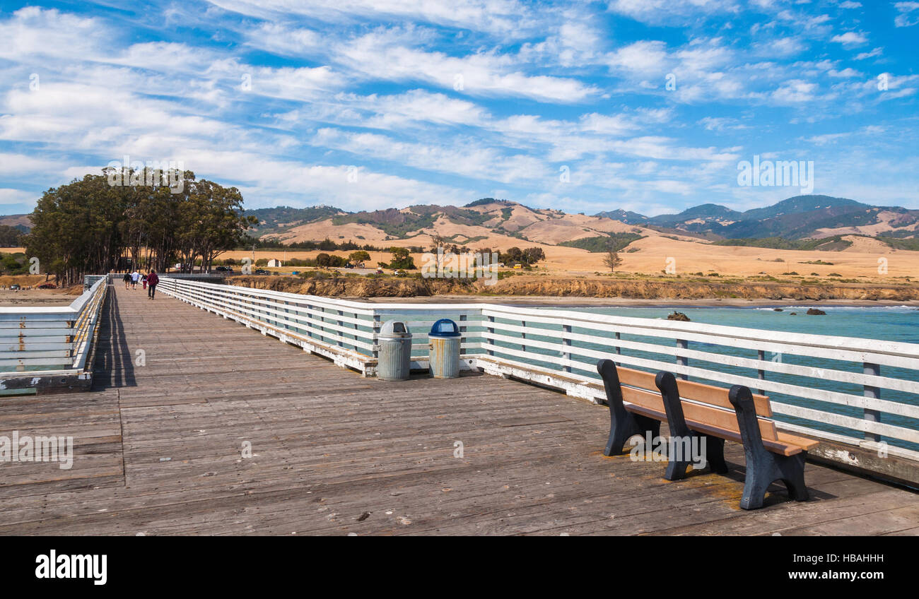 San Simeon Pier en Californie, USA Banque D'Images
