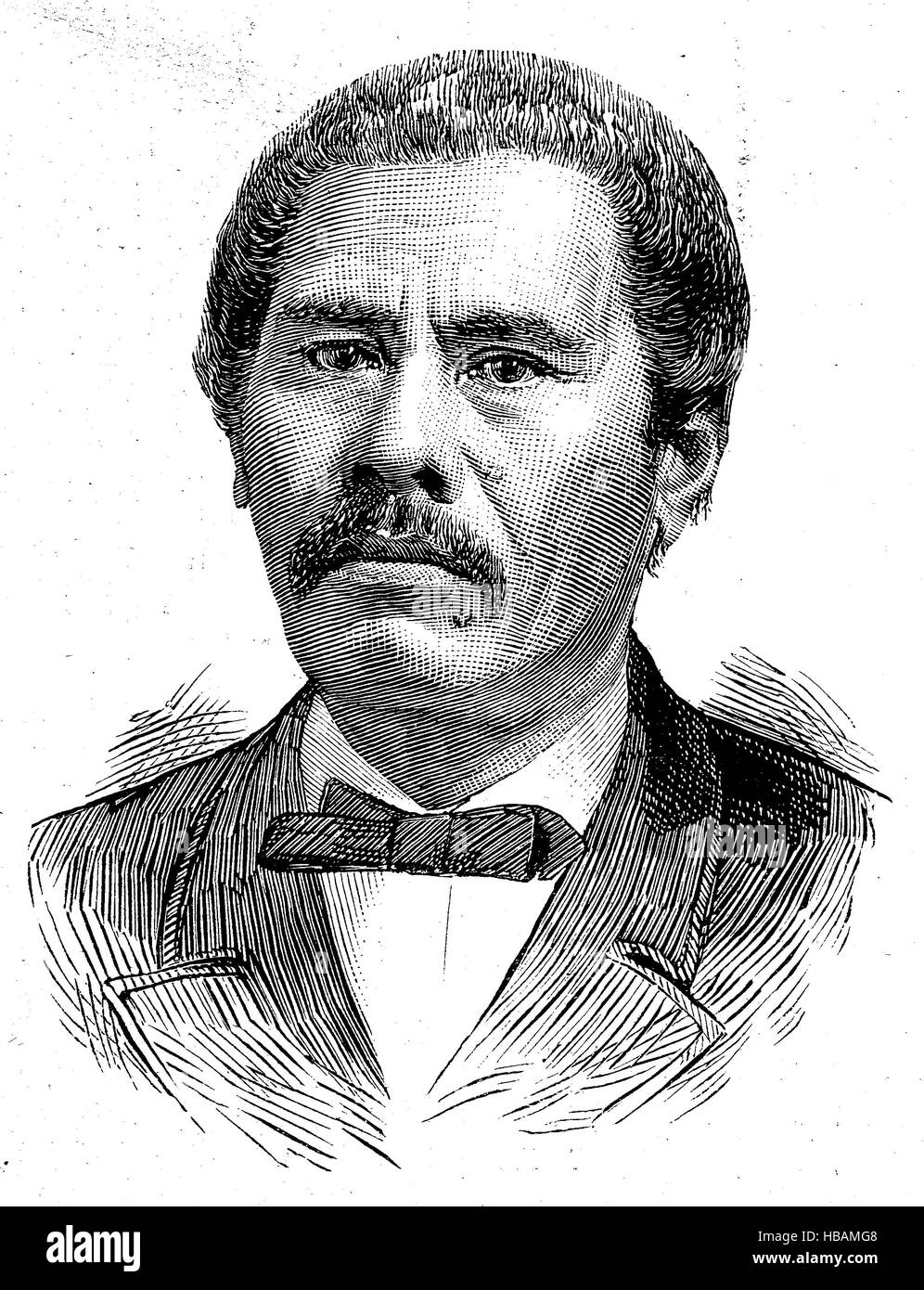 Susuga Malietoa Laupepa, 1841-1898, a été la règle du Samoa à la fin du xixe siècle, illustration de 1880 hictorical Banque D'Images
