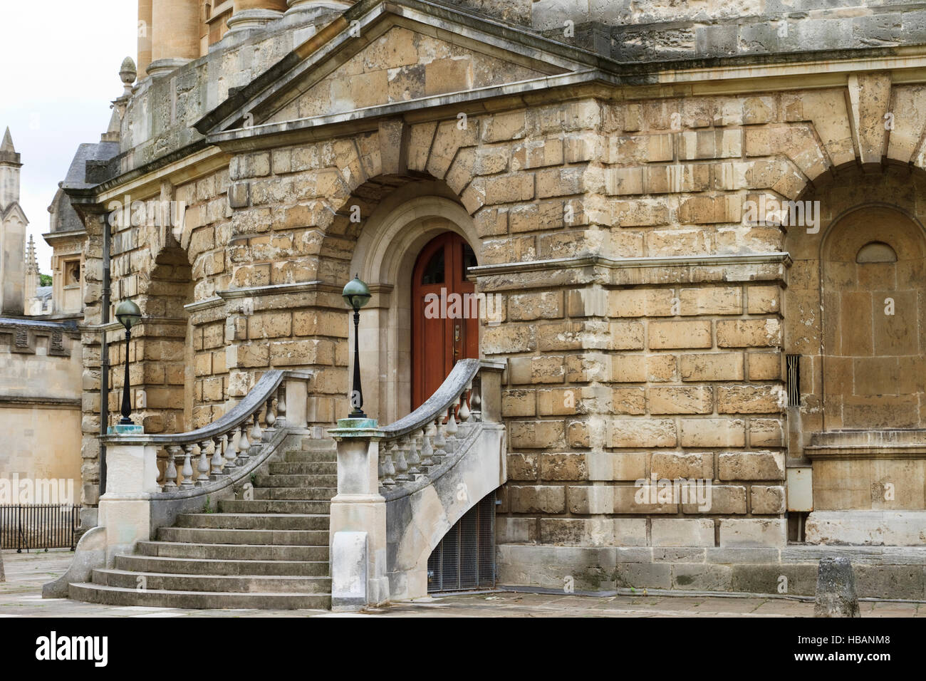 Détail de la Radcliffe Camera à Oxford, Angleterre. Banque D'Images