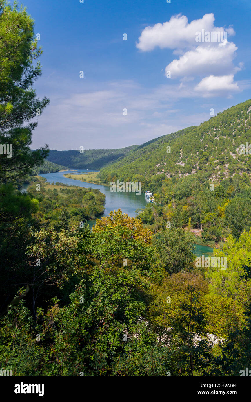 Le Parc National de Krka, Croatie Banque D'Images