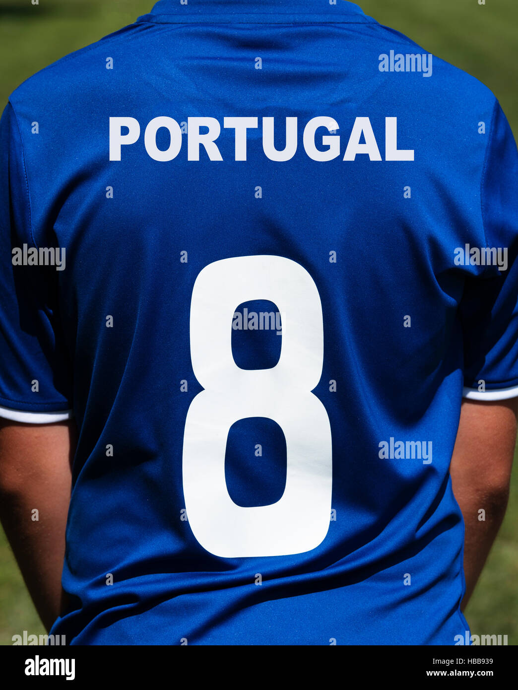 Maillot de football Portugal Banque D'Images