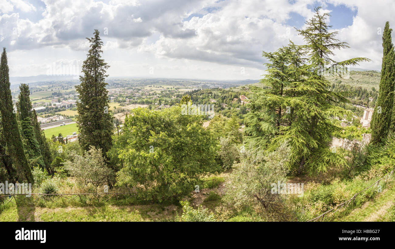 Décor de paysage en Italie Umbria Banque D'Images